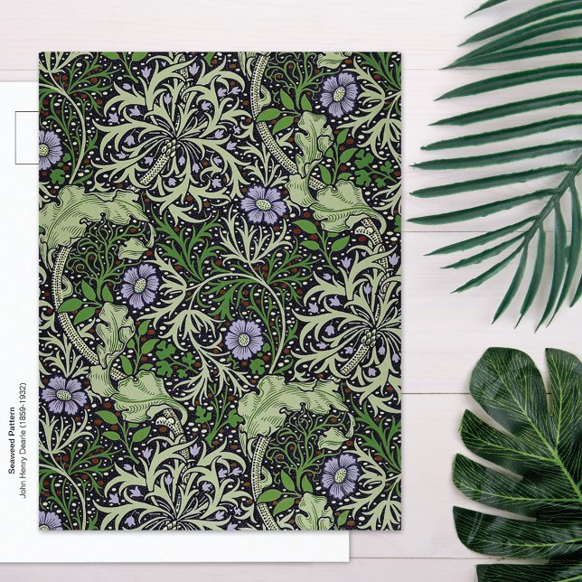 Postal Empresa Seaweed Floral William Morris (Subido por el creador)