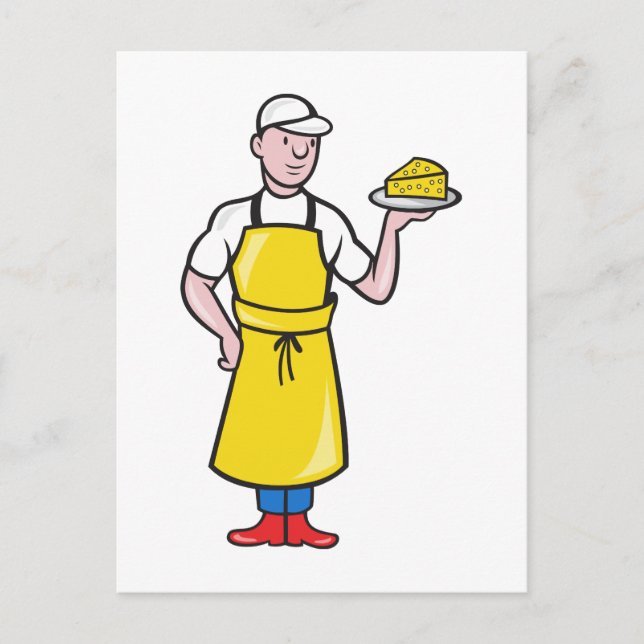 Postal Empresario con placa de queso (Anverso)