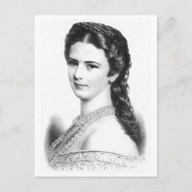 Postal Empress Elisabeth - Sissi - Sisi de Austria #026H (Anverso)