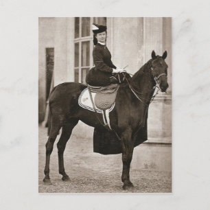 Postal Empress Sissi montando a caballo en la silla #024S