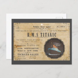 POSTAL EMR TITANIC BOARDING ADVERSTING
