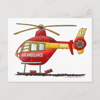 Postal EMS EMT Rescate Helicóptero Médico Ambulancia