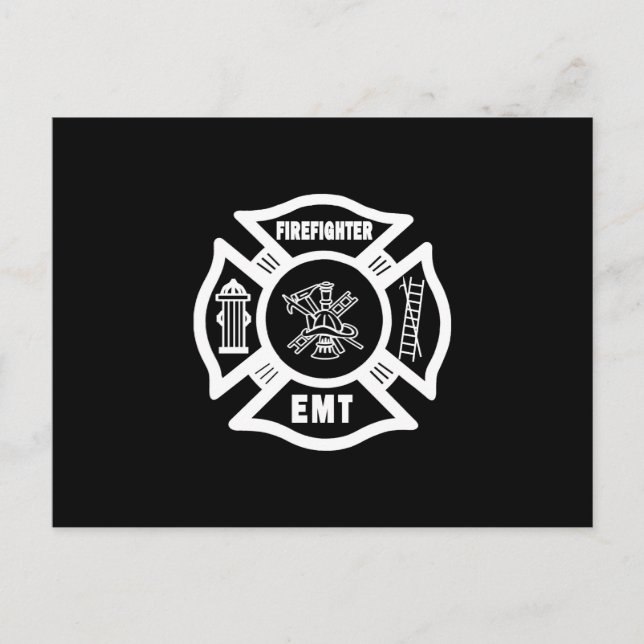Postal EMT para bomberos (Anverso)