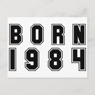 Postal En 1984 negro llevado