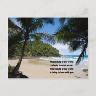 Postal En amor con usted