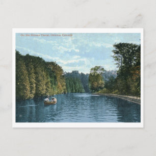 Postal En barco por el canal Rideau, Ottawa Vintage