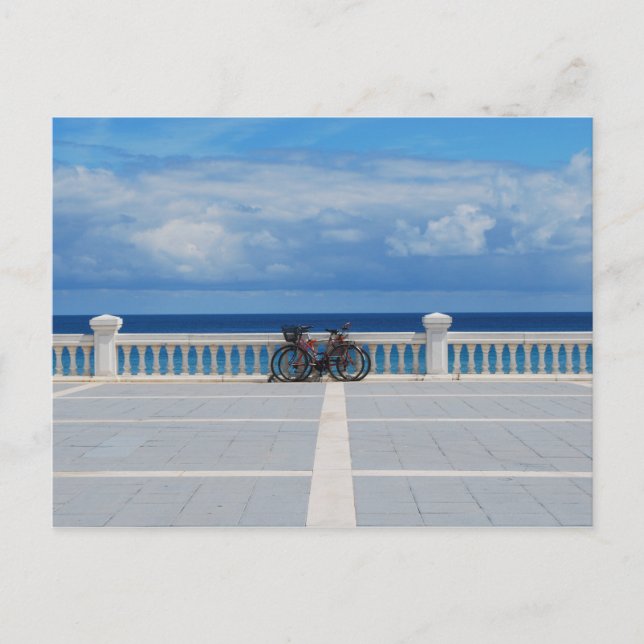 Postal en bicicleta por el mar Cantábrico de Españ (Anverso)