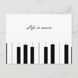 Postal en blanco y negro