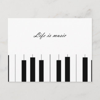 Postal en blanco y negro