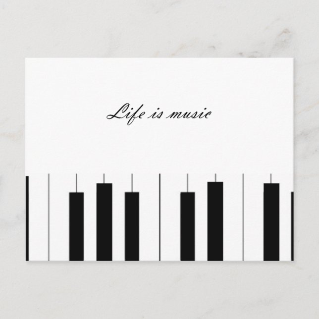 Postal en blanco y negro (Anverso)