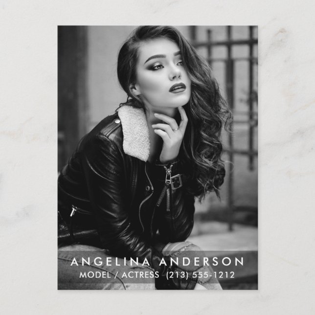 Postal en blanco y negro (Anverso)