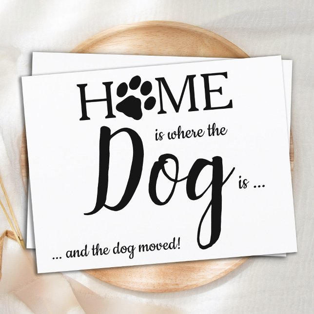 Postal En Casa Es Donde El Perro Es Nueva Dirección El Pe (Subido por el creador)