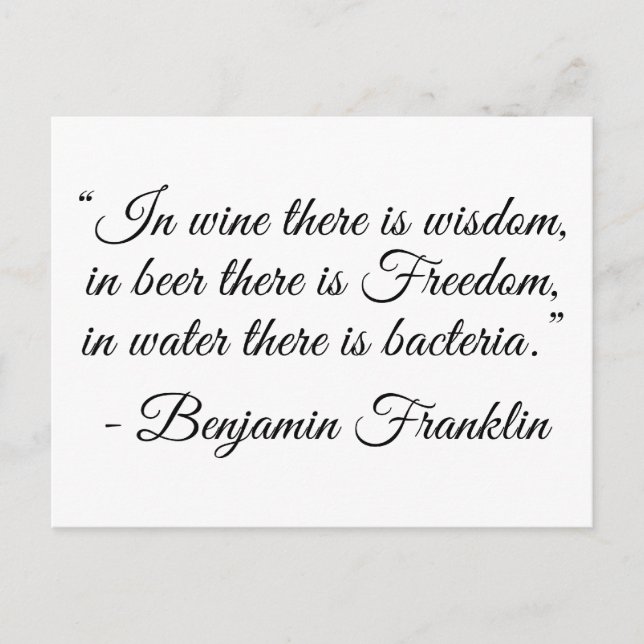 Postal ¡En Cerveza hay libertad! (Anverso)