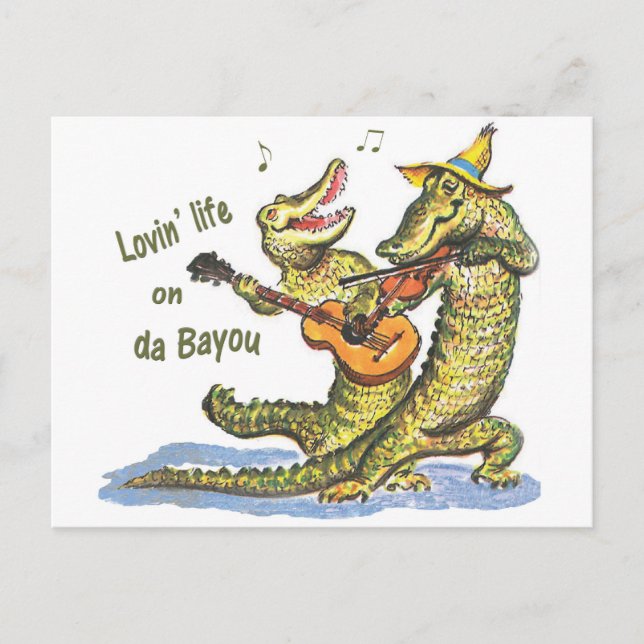 Postal En da Bayou (Anverso)