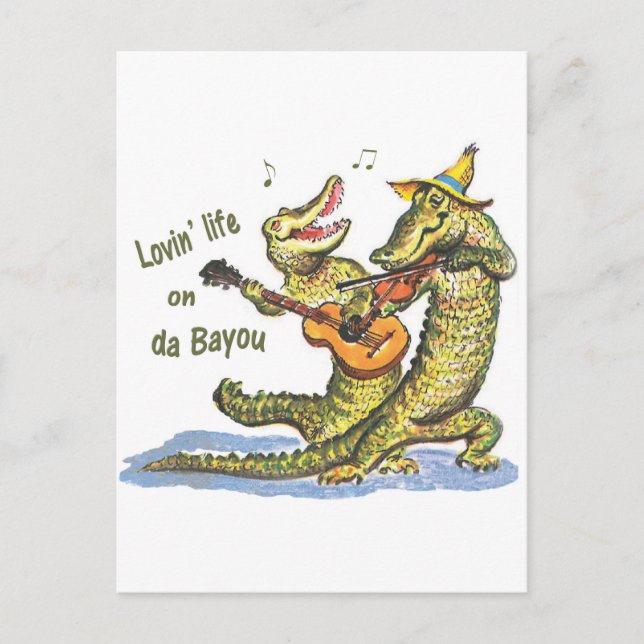 Postal En da Bayou (Anverso)