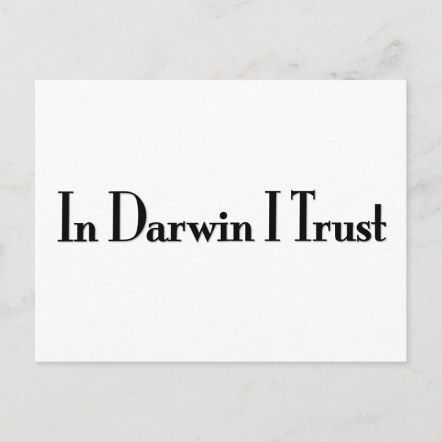 Postal En Darwin confío (Anverso)