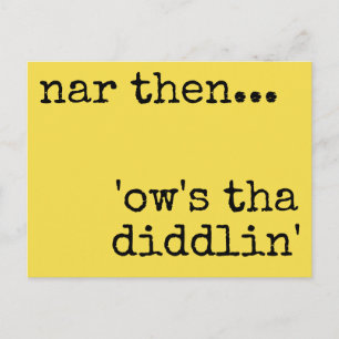 Postal en dialecto de Yorkshire