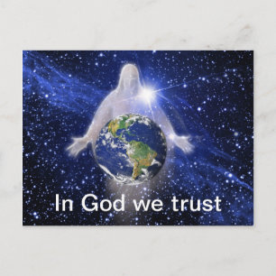 Postal En Dios confiamos en nuestro mundo