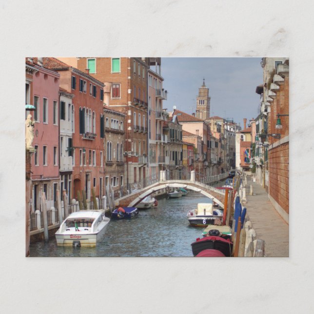 Postal En Dorsoduro, Venecia Italia (Anverso)