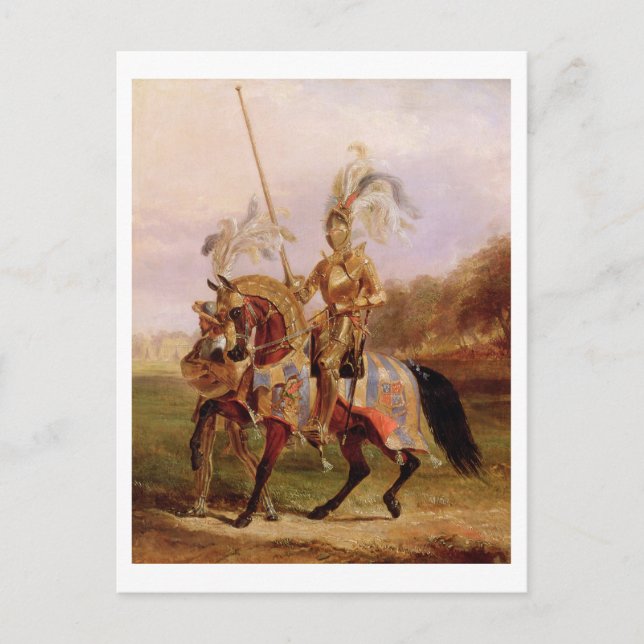 Postal En Eglinton, Señor del Torneo, 1840 (el petróleo e (Anverso)