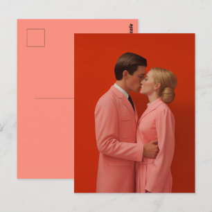 Postal En el amor en rojo