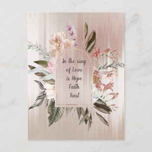 Postal En el anillo del amor Postcard