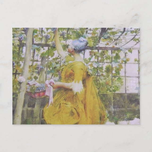 Postal En el arbor de la uva (Anverso)