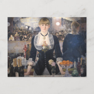 Postal En el bar del follies-bergere Edouard Manet