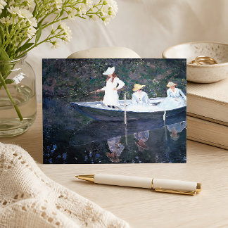 Postal En el barco Norvegienne en Giverny