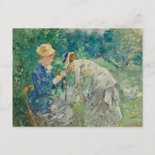 Postal En el Bois de Boulogne   Berthe Morisot