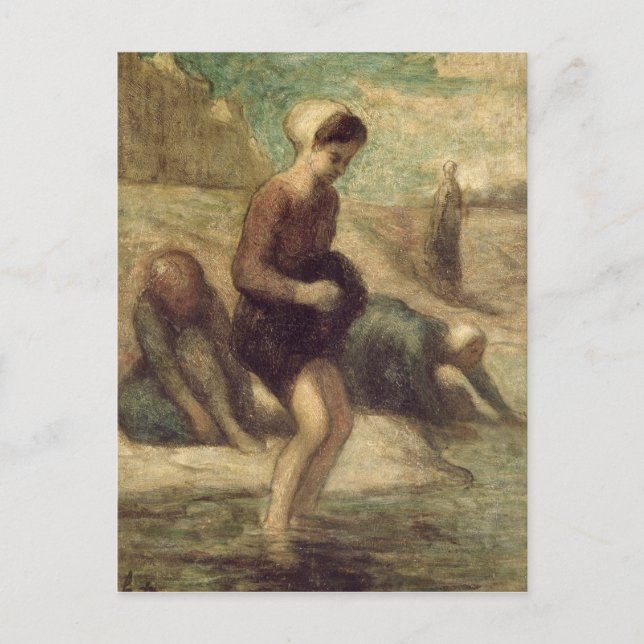 Postal En el borde del agua, c.1849-53 (Anverso)