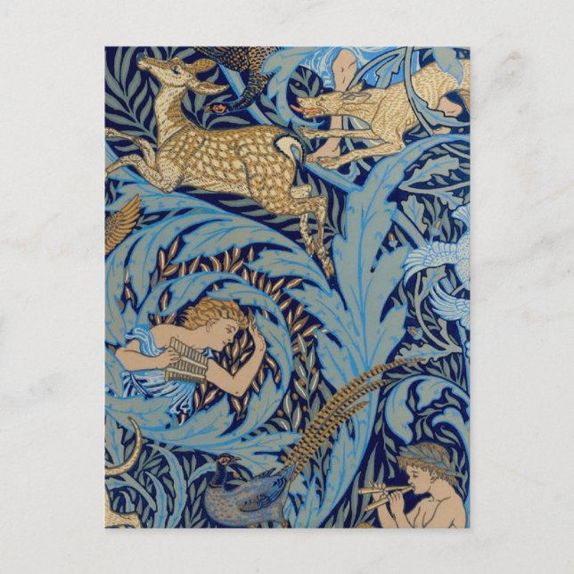 Postal En el bosque (Anverso)