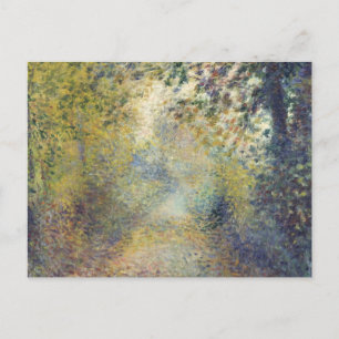 Postal En el bosque de Pierre-Auguste Renoir