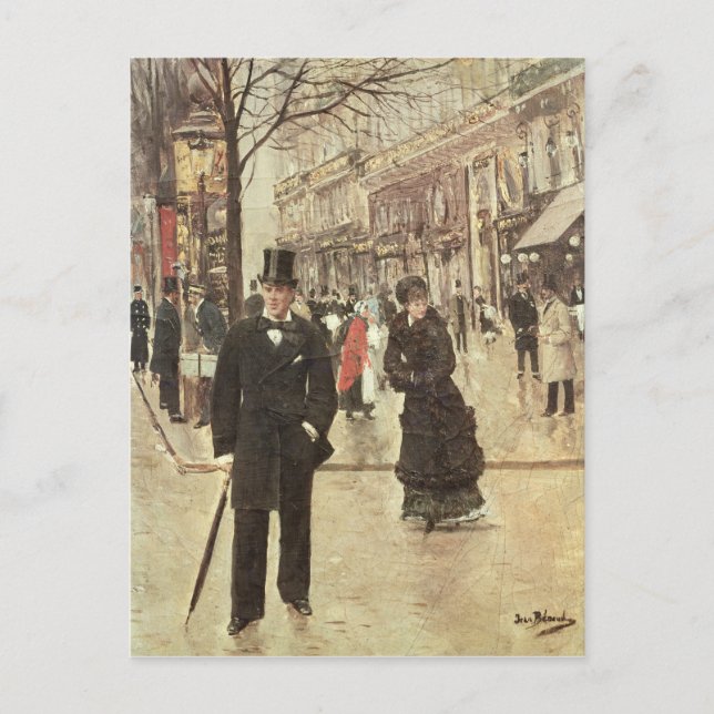 Postal En el Boulevard (Anverso)