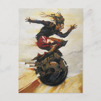 Postal "En el carril rápido"