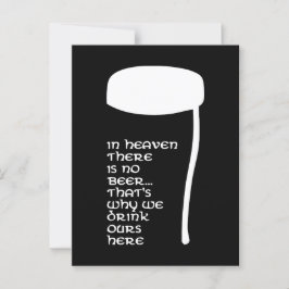 Postal En el cielo no hay cerveza