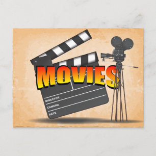 Postal En el cine Vintage