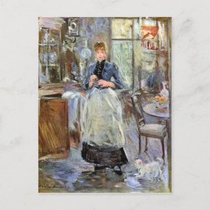 Postal En el comedor de Berthe Morisot