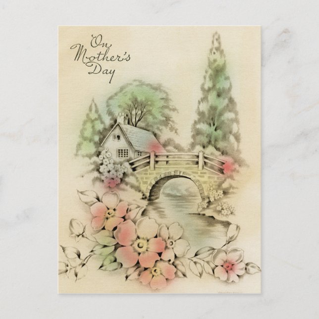 Postal En el día de la madre (Anverso)