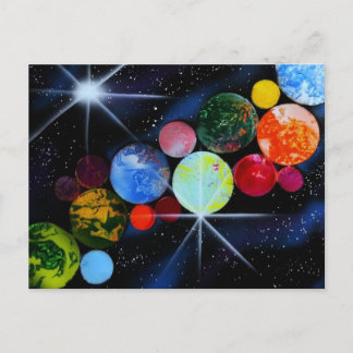 Postal En el espacio