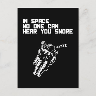 Postal En El Espacio Nadie Puede Oír A Usted Snore (Oscur