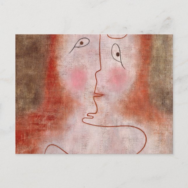 Postal En el espejo mágico de Paul Klee (Anverso)