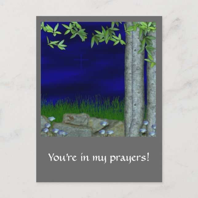 POSTAL EN EL JARDÍN (Anverso)