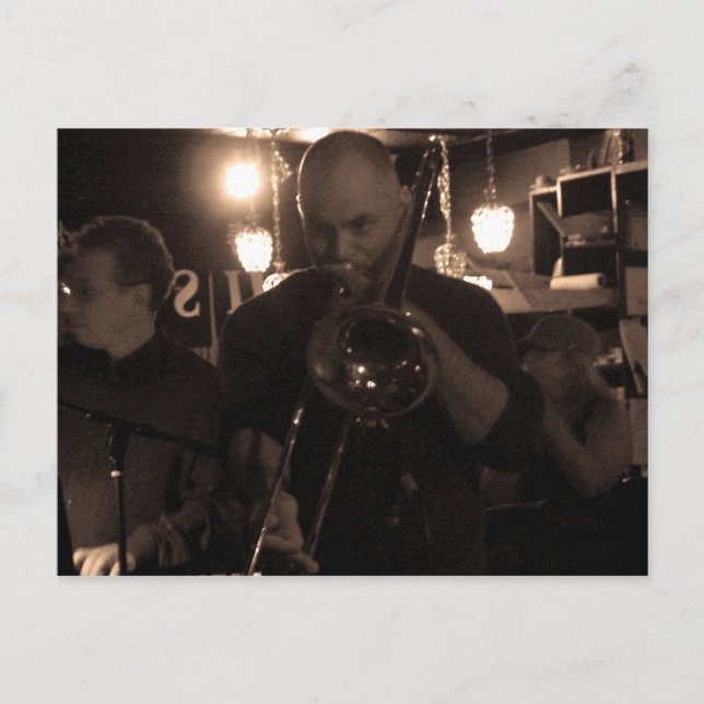 Postal En el Jazz Club (Anverso)