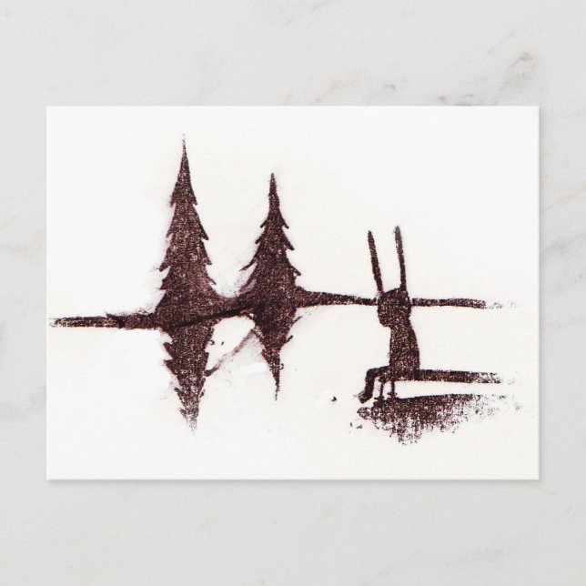 Postal En el lago (Anverso)