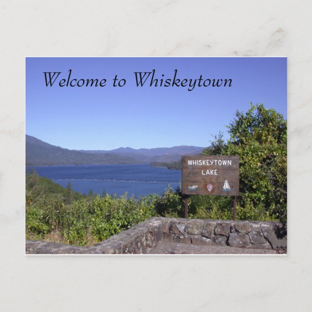 Postal En el lago Whiskeytown (Anverso)