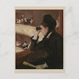 Postal En el Loge Mary Cassatt