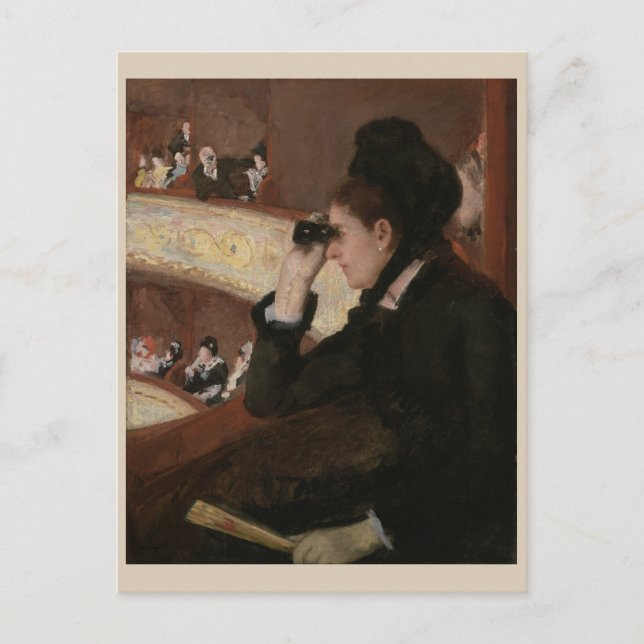 Postal En el Loge Mary Cassatt (Anverso)