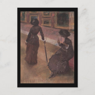 Postal En el Louvre