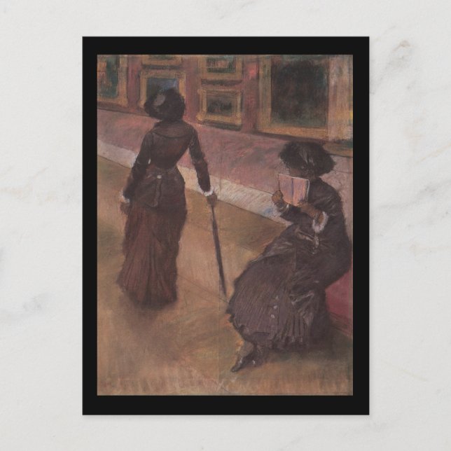 Postal En el Louvre (Anverso)